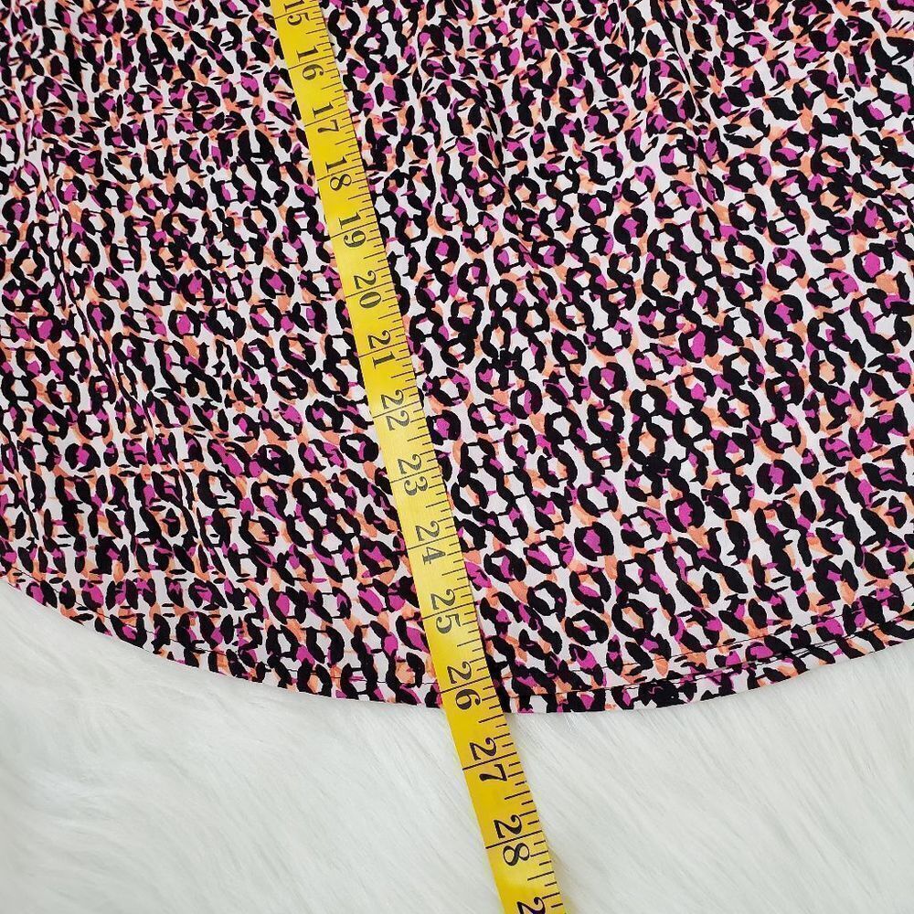 KIM ROGERS light weight geo dot pink top blouse size L - Picture 11 of 11